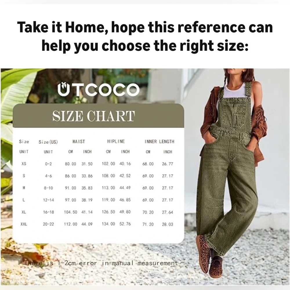 Olive Green Cotton Wide-Leg Overall Jumpsuit - Picture 8 of 8